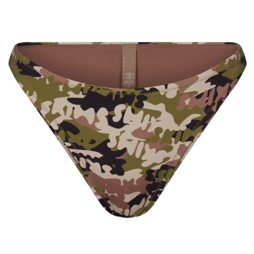 SKIMS Recycled swim Logo Camo Cheeky Tanga size 2X - Picture 9 of 9